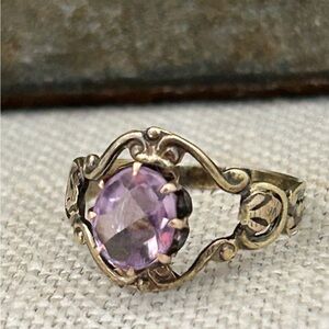 Antique 14k Amethyst Ring